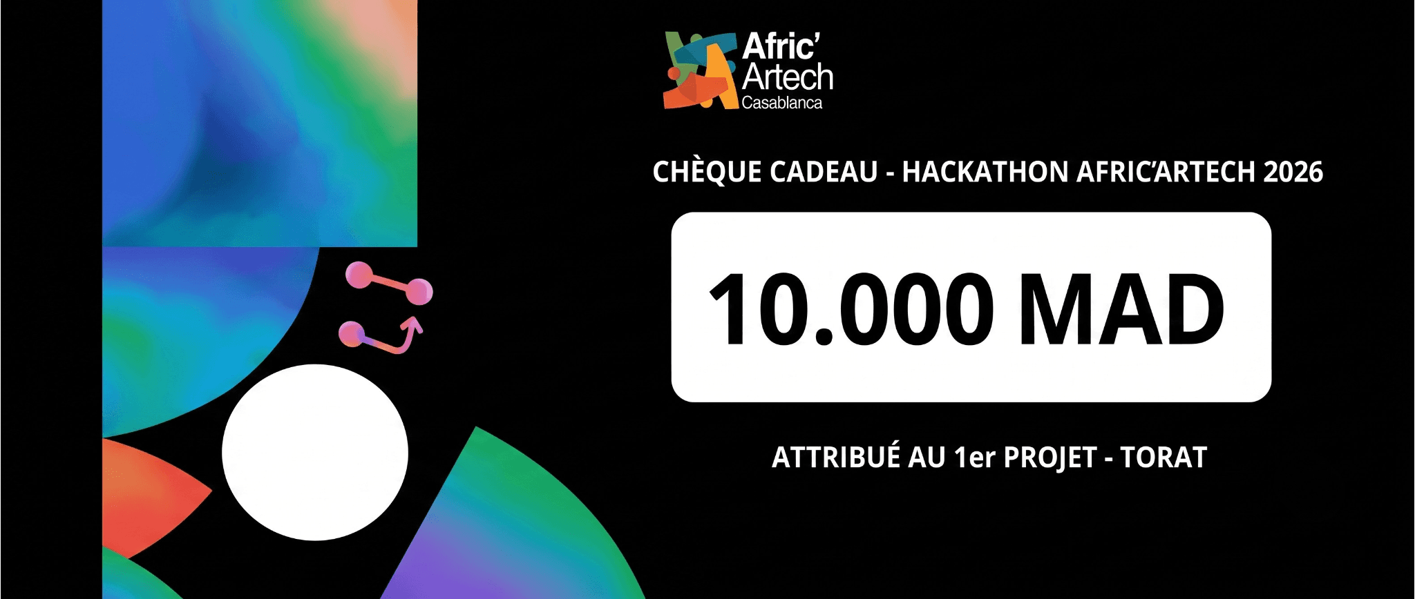 1st Prize Hackathon certificate